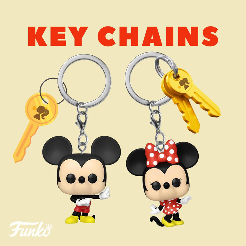 Key Chains Collection with DISNEY Mickey Mouse and Minnie Mouse Bubblegum Divas 