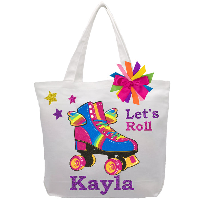 Happy Wings Roller Skate Tote Bag