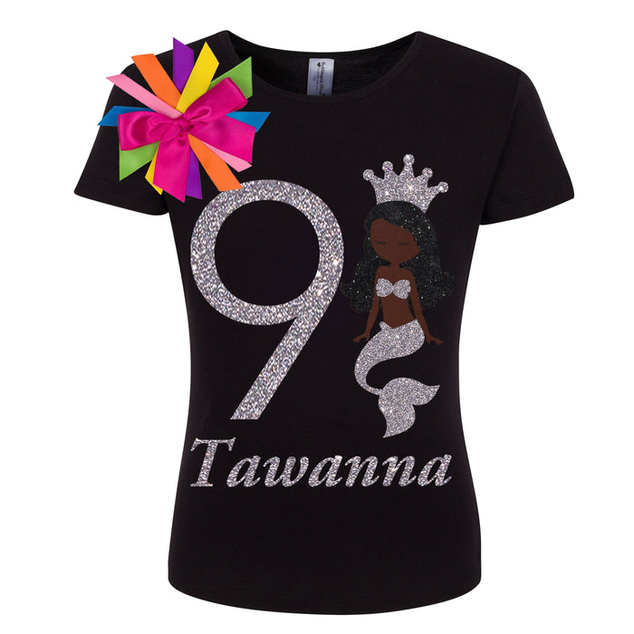 Personalized Mermaid Princess Birthday Shirt - Bubblegum Divas