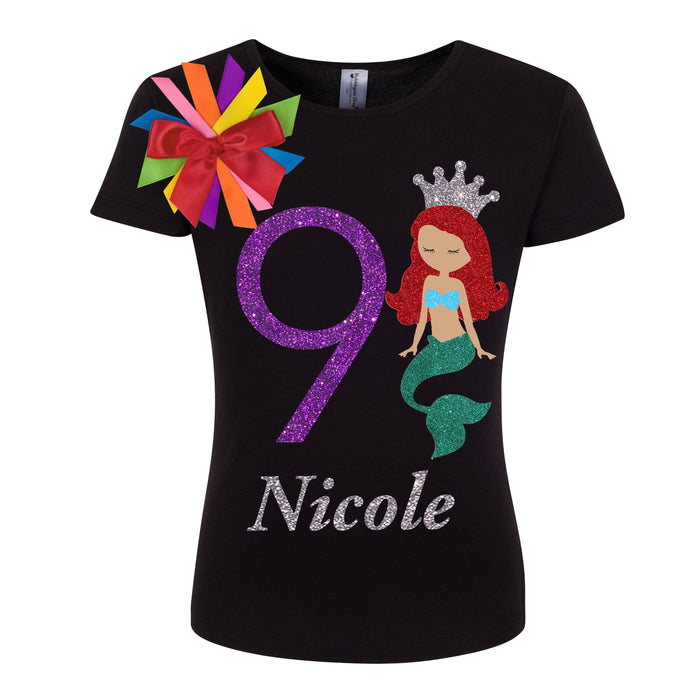 Mermaid Princess Birthday Shirt for Girls - Bubblegum Divas