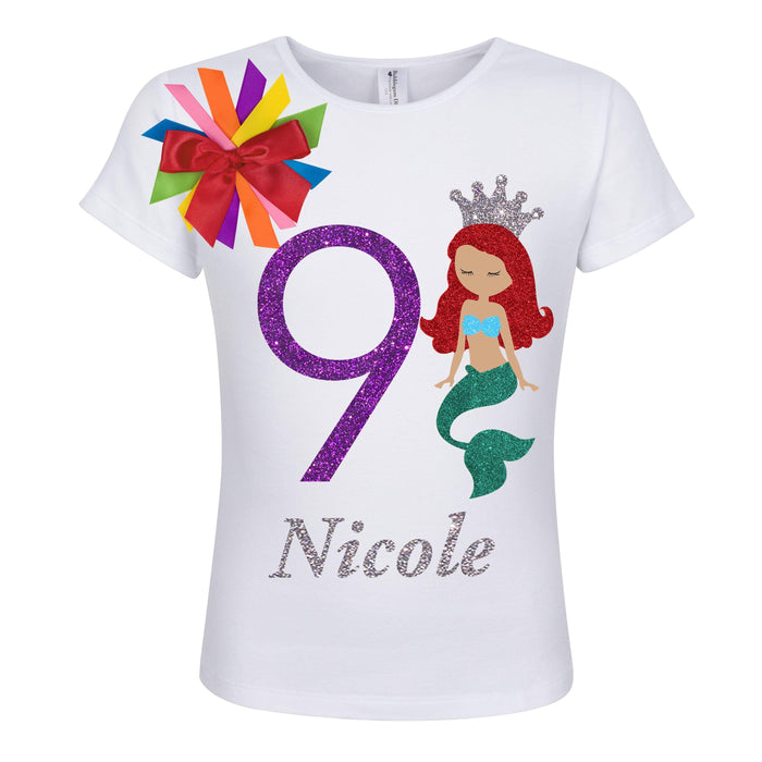Mermaid Princess Birthday Shirt for Girls - Bubblegum Divas