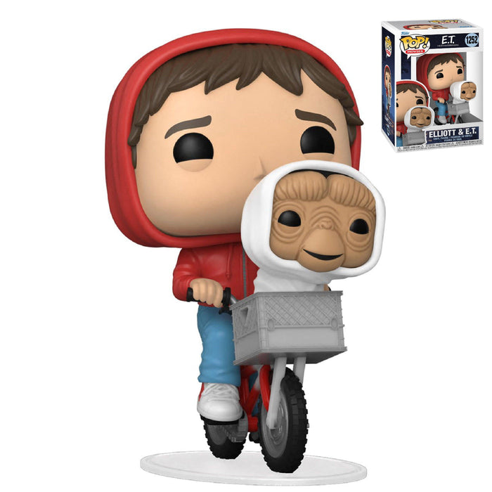 FUNKO POP! MOVIES: E.T. the Extra-Terrestrial ELLIOTT on Bike Vinyl Toy Figure #1252 - Bubblegum Divas