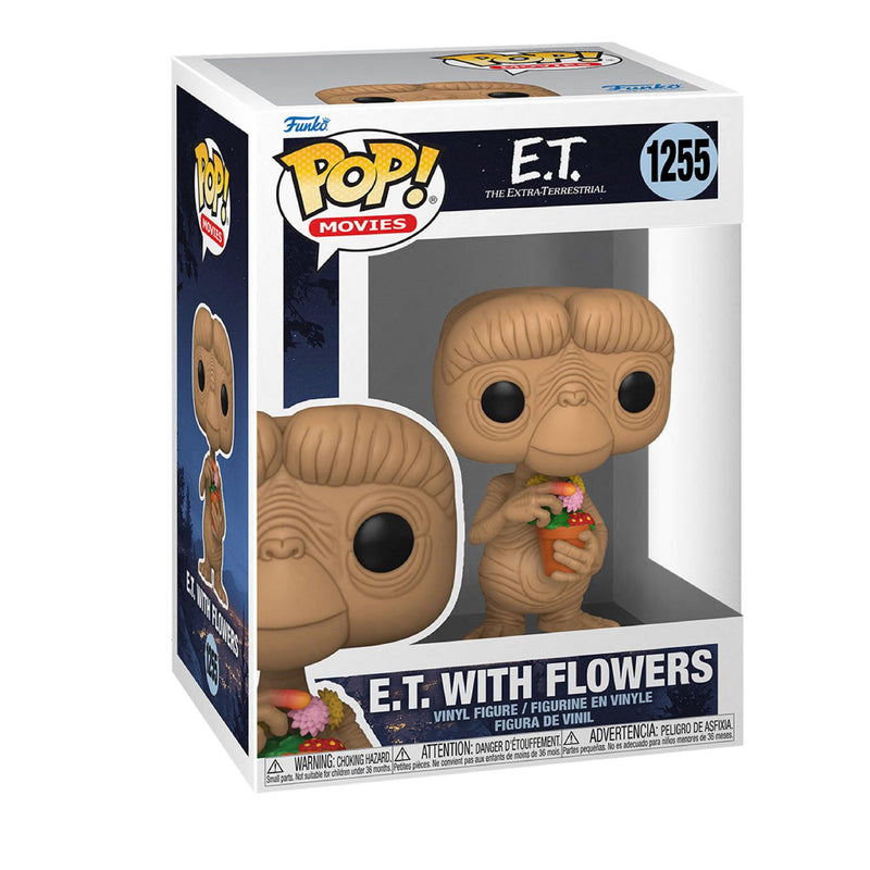 FUNKO POP! MOVIES: E.T. the Extra-Terrestrial: E.T. with Flowers Vinyl Toy Figure #1255 - Bubblegum Divas 
