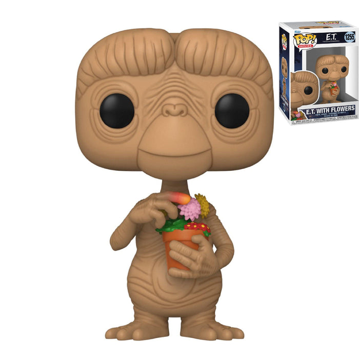 FUNKO POP! MOVIES: E.T. the Extra-Terrestrial: E.T. with Flowers Vinyl Toy Figure #1255 - Bubblegum Divas 