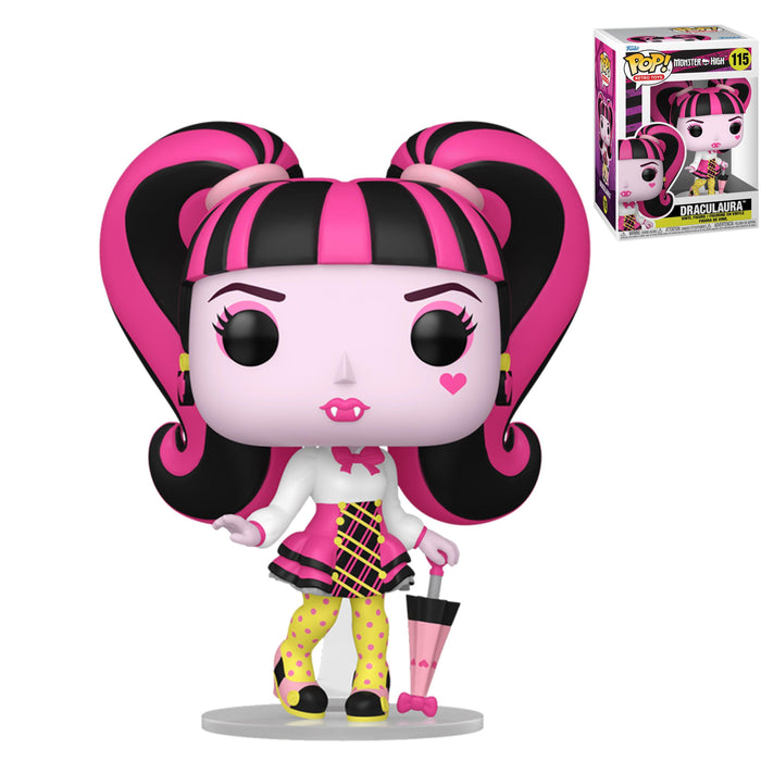 FUNKO POP! TELEVISION: MONSTER HIGH - "DRACULAURA" Vinyl Toy Figure #115 - Bubblegum Divas