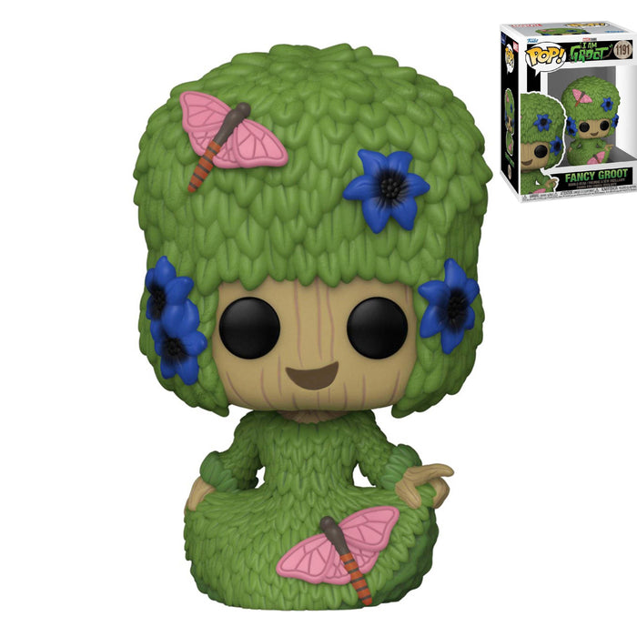FUNKO POP! MOVIES: MARVEL I Am Groot Fancy Groot Vinyl Toy Figure #1191 - Bubblegum Divas
