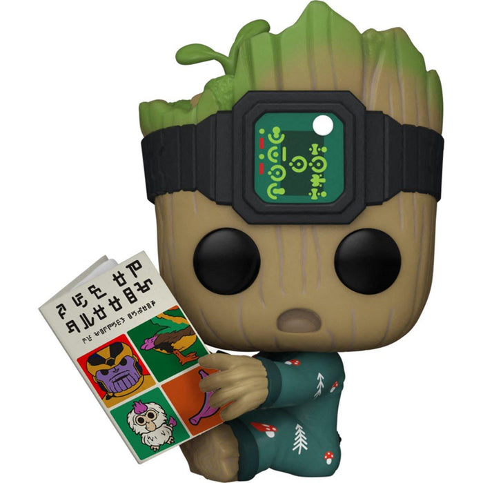 FUNKO POP! MOVIES: MARVEL I Am Groot in Onesie (with Book) Vinyl Toy Figure #1193 - Bubblegum Divas