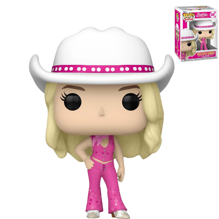 FUNKO POP! MOVIES: BARBIE - Western Barbie Vinyl Toy Figure #1447 - Bubblegum Divas