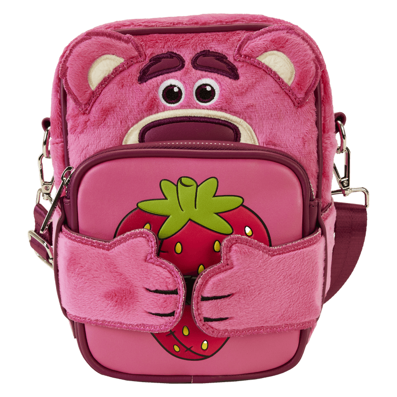 Disney Pixar Toy Story Lotso Plush Crossbody Bag with Coin Bag Loungefly - Bubblegum Divas 