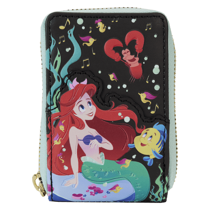 Disney The Little Mermaid Ariel Life Is The Bubbles Zip Around Wallet Loungefly - Bubblegum Divas