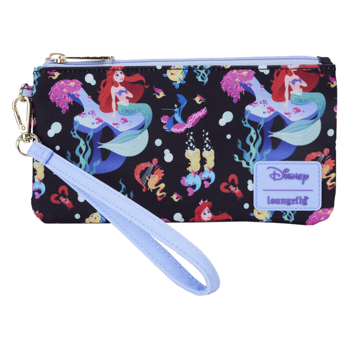 Disney The Little Mermaid Ariel Life Is The Bubbles Zipper Pouch Wristlet Loungefly - Bubblegum Divas