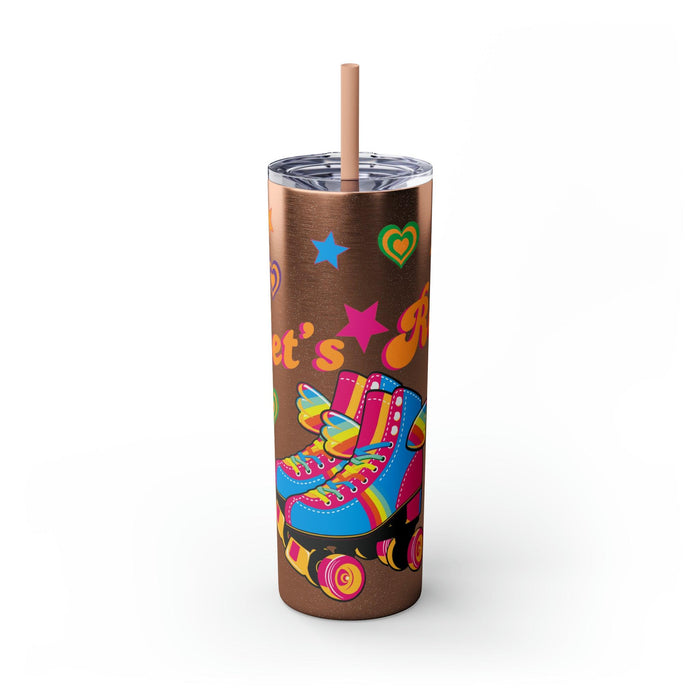 Happy Wings Roller Skate Skinny Tumbler - Bubblegum Divas