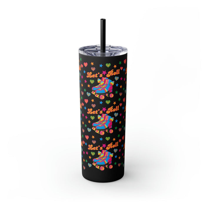 Happy Wings Roller Skate Skinny Tumbler Multi - Bubblegum Divas 