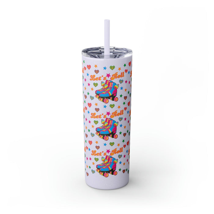 Happy Wings Roller Skate Skinny Tumbler Multi - Bubblegum Divas 