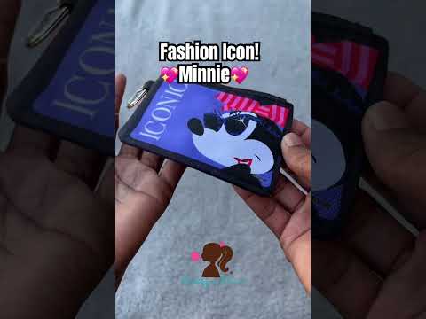 Disney Minnie Mouse Iconic Canvas Zipper Wallet Video 