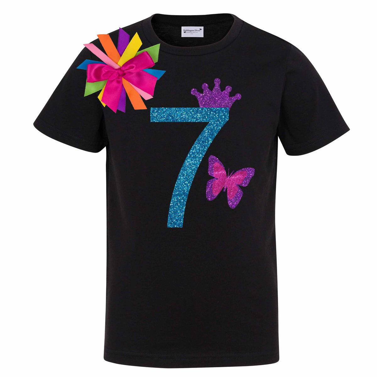 Rainbow Butterfly 7th Birthday - Bubblegum Divas 