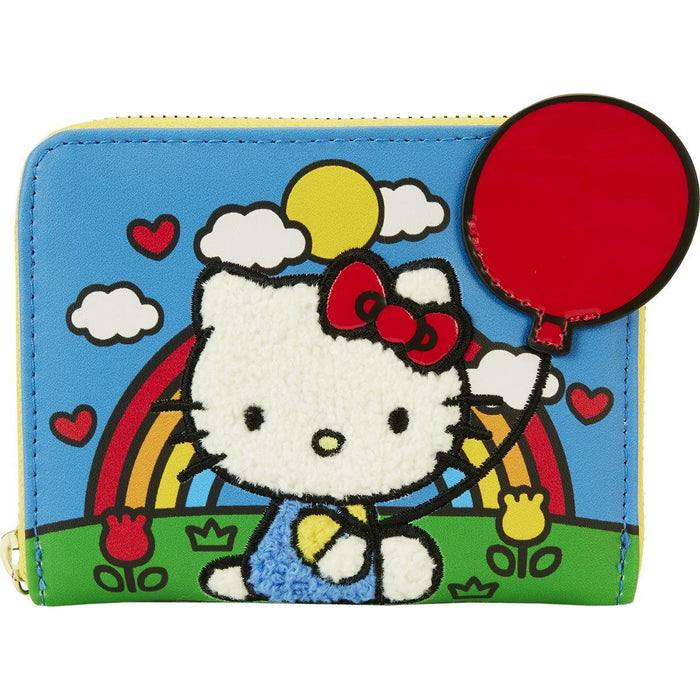 Sanrio Hello Kitty 50th Anniversary Chenille Zip-Around Wallet - Loungefly - Bubblegum Divas 