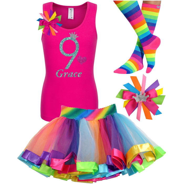 Green Apple Twist 9th Birthday - 9th Birthday Outfit - Bubblegum Divas Store