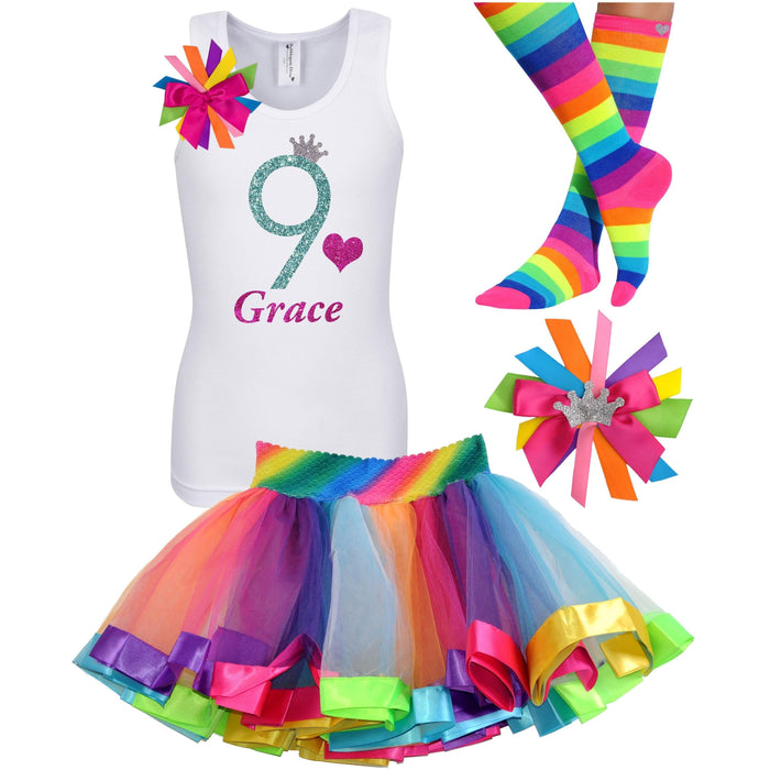 Green Apple Twist 9th Birthday - 9th Birthday Outfit - Bubblegum Divas Store