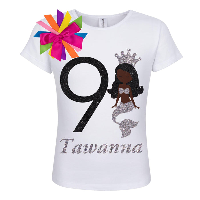 Personalized Mermaid Princess Birthday Shirt - Bubblegum Divas