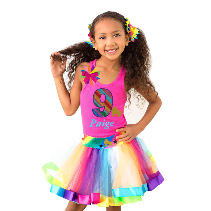 Roller Skate - 9th Birthday Girl Shirt - 9th Birthday Outfit - Bubblegum Divas Store