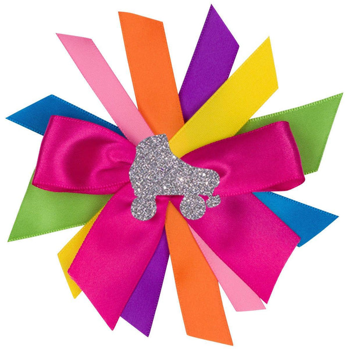 Roller Skate Rainbow Hair Bow - Hairbow - Bubblegum Divas Store