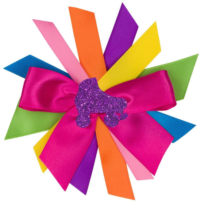 Roller Skate Rainbow Hair Bow - Hairbow - Bubblegum Divas Store