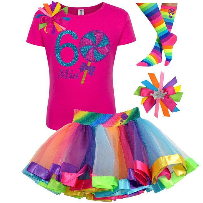 6th Birthday Lollipop - Bubblegum Divas