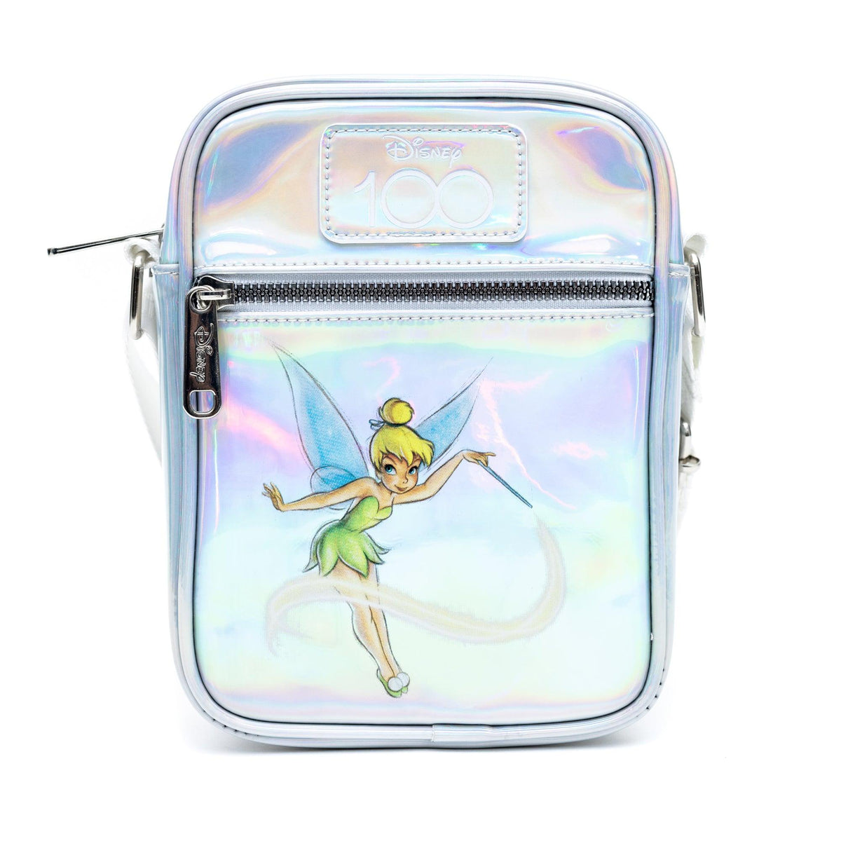 Disney Tinker Bell Iridescent Holographic Purse Front of Bag
