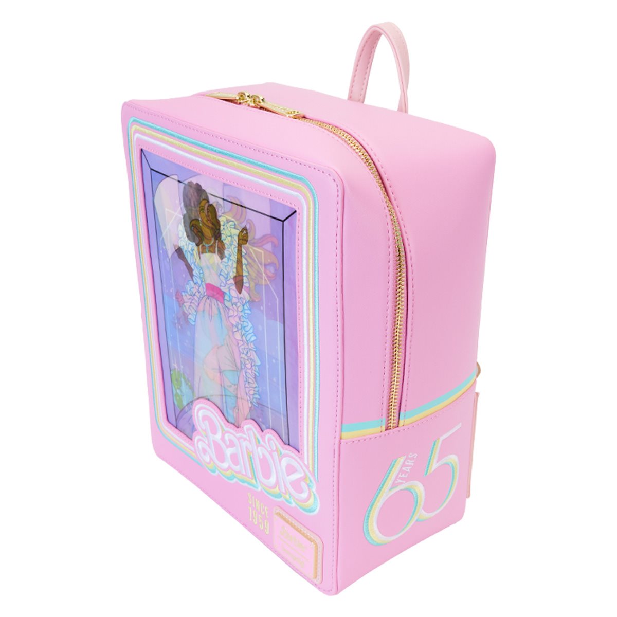 Barbie 65th Anniversary Doll Box Triple Lenticular Mini-Backpack Loungefly