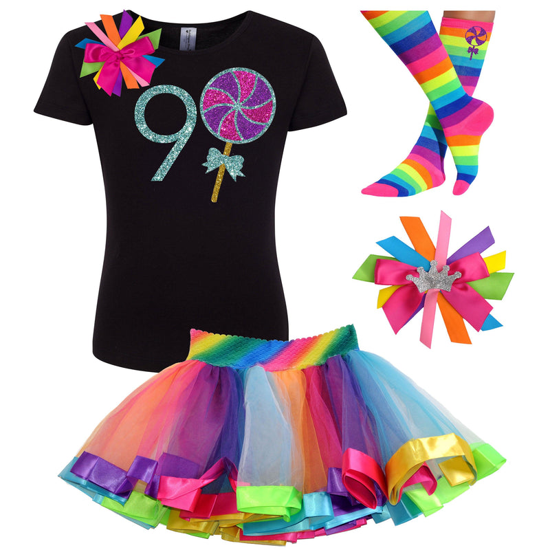 Girls 9th Birthday Lollipop Candy Party Outfit 🍭 - Bubblegum Divas 