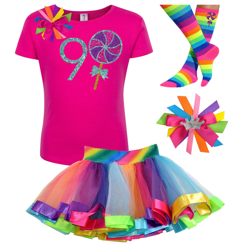 Girls 9th Birthday Lollipop Candy Party Outfit 🍭