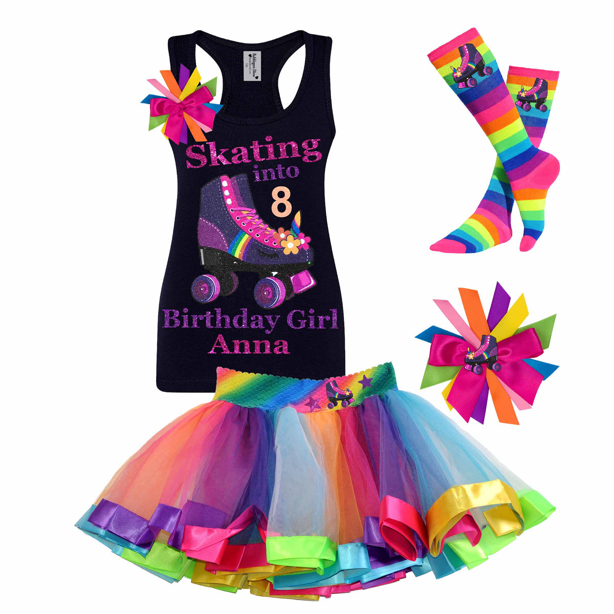 Twilight Roller Skating Birthday Party Outfit