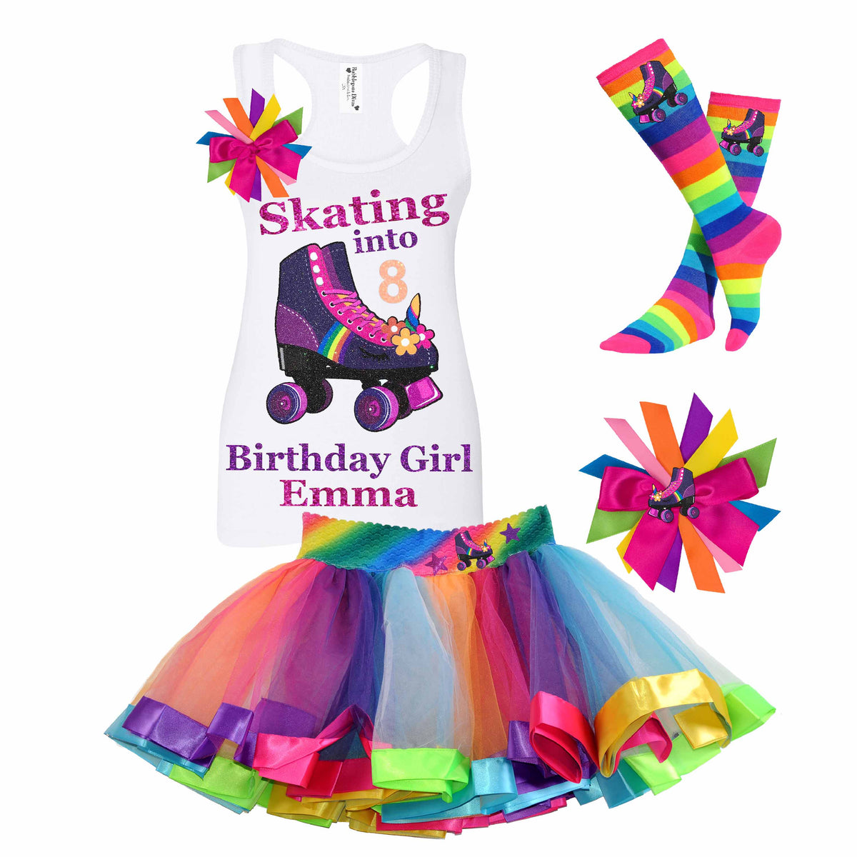 🎉 Shop Twilight Roller Skating Birthday Party Outfit at Bubblegum