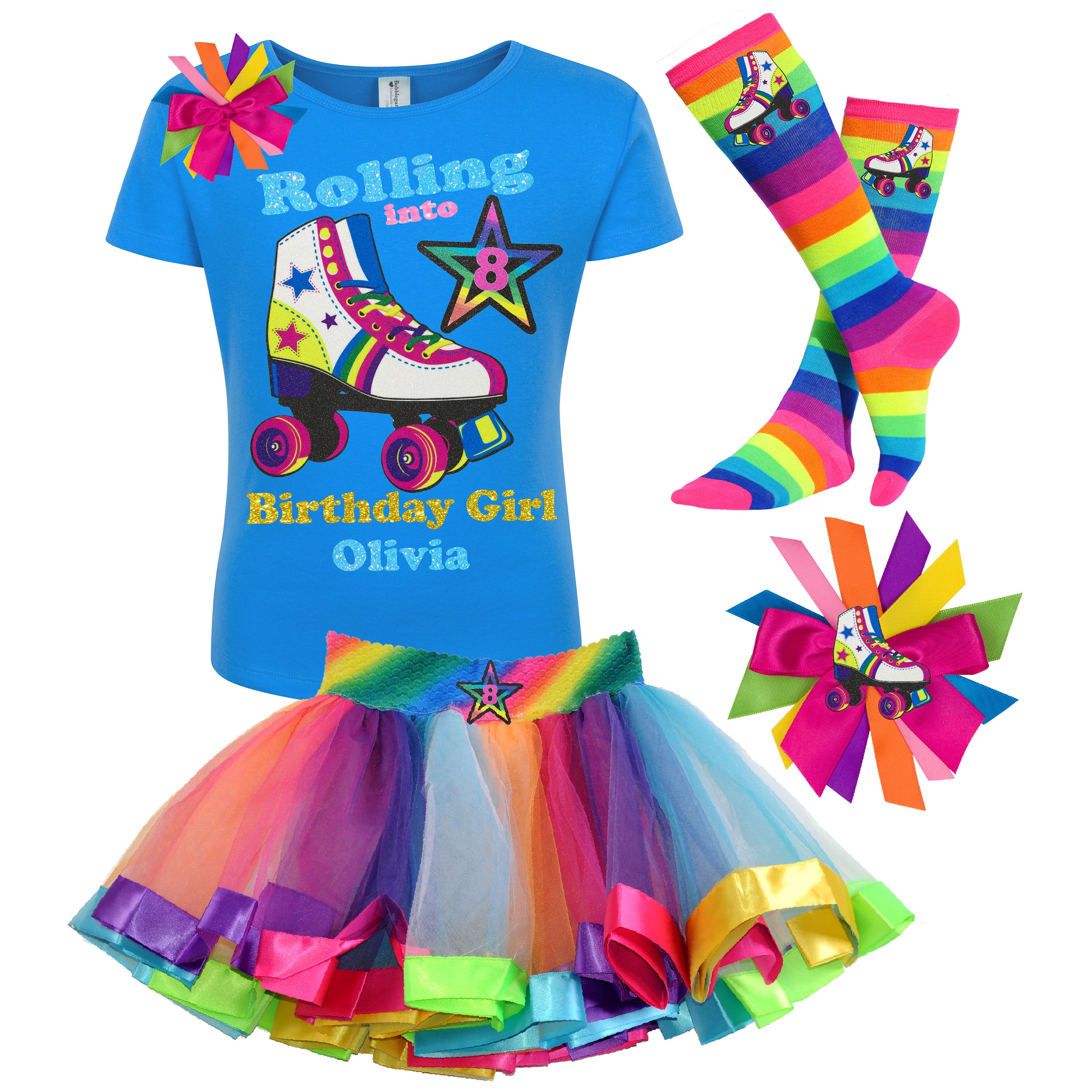 Neon birthday outfit deals for girl