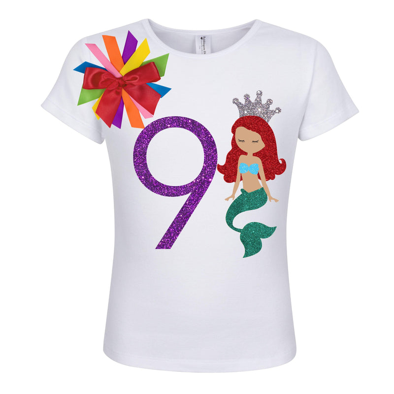 Mermaid Princess Birthday Shirt for Girls - Bubblegum Divas 