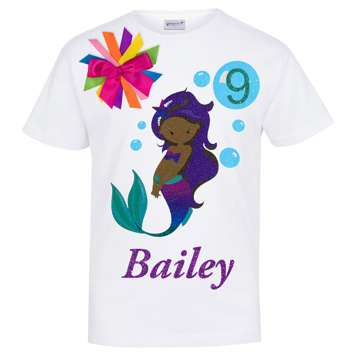 Girls Mermaid 9th Birthday Outfit Personalized Gift