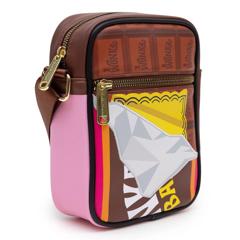 Willy Wonka Chocolate Factory Crossbody Bag Wonka Bar Golden Ticket Purse - Bubblegum Divas 
