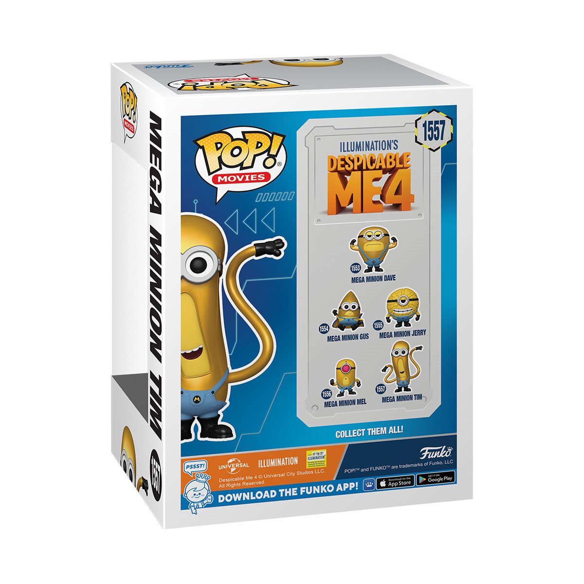 FUNKO POP! Descpicable Me 4 Mega Minion Tim Toy Figure #1557