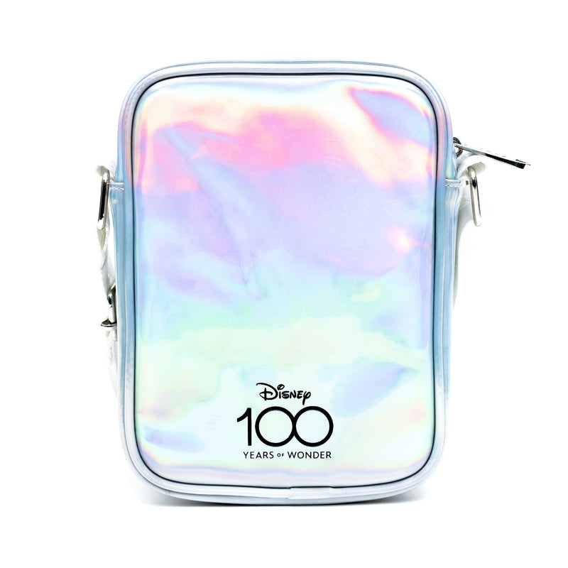 Disney: Lilo and Stitch Iridescent Holographic Zip Purse Crossbody Tote Bag Wallet - Bubblegum Divas 
