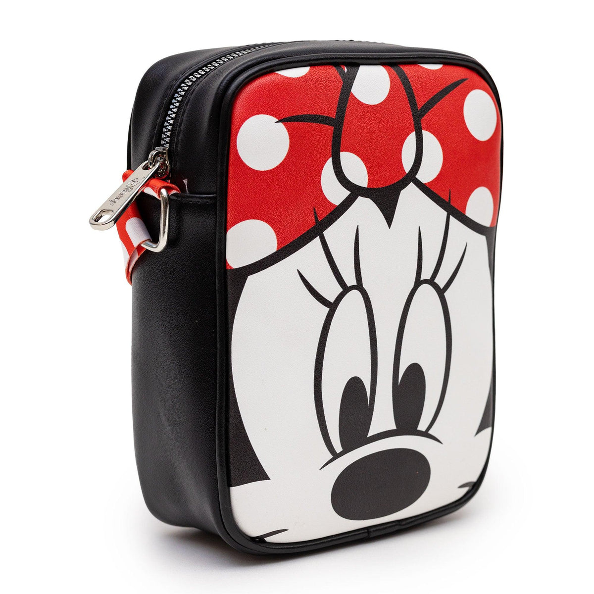 Disney: Minnie Mouse Face Flat Crossbody Bag - Bubblegum Divas 