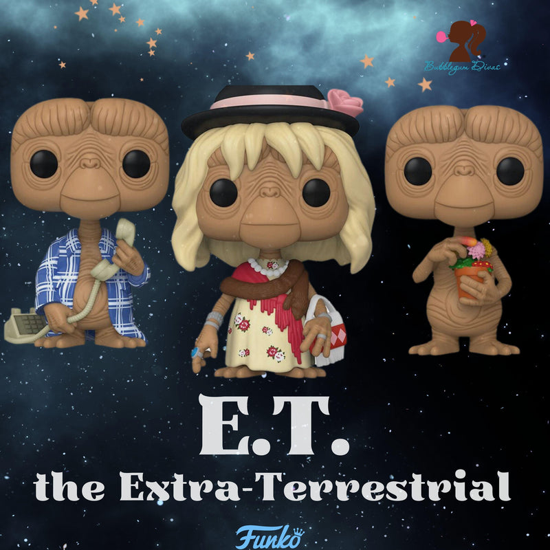 FUNKO POP! MOVIES: E.T. the Extra-Terrestrial ELLIOTT on Bike Vinyl Toy Figure #1252 - Bubblegum Divas 