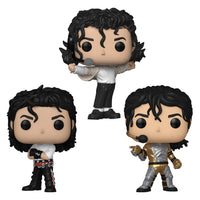 FUNKO POP! Michael Jackson Set of 3 Lot | Super Bowl Dirty Diana Armor Toy Figure