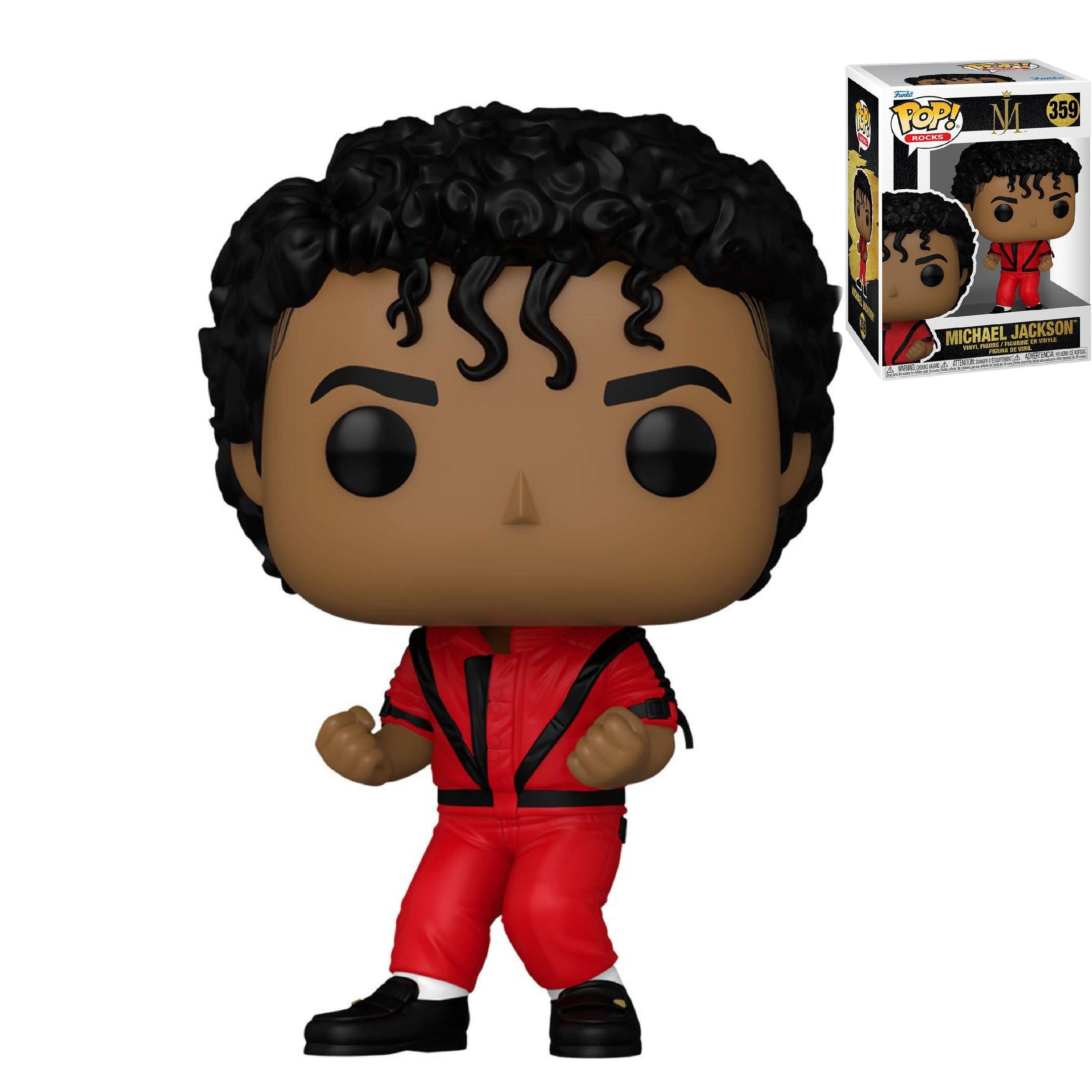 🎉 Shop FUNKO POP! ROCKS: Michael Jackson (THRILLER) Vinyl Toy Figure #359  at Bubblegum Divas personalized gifts for girls.