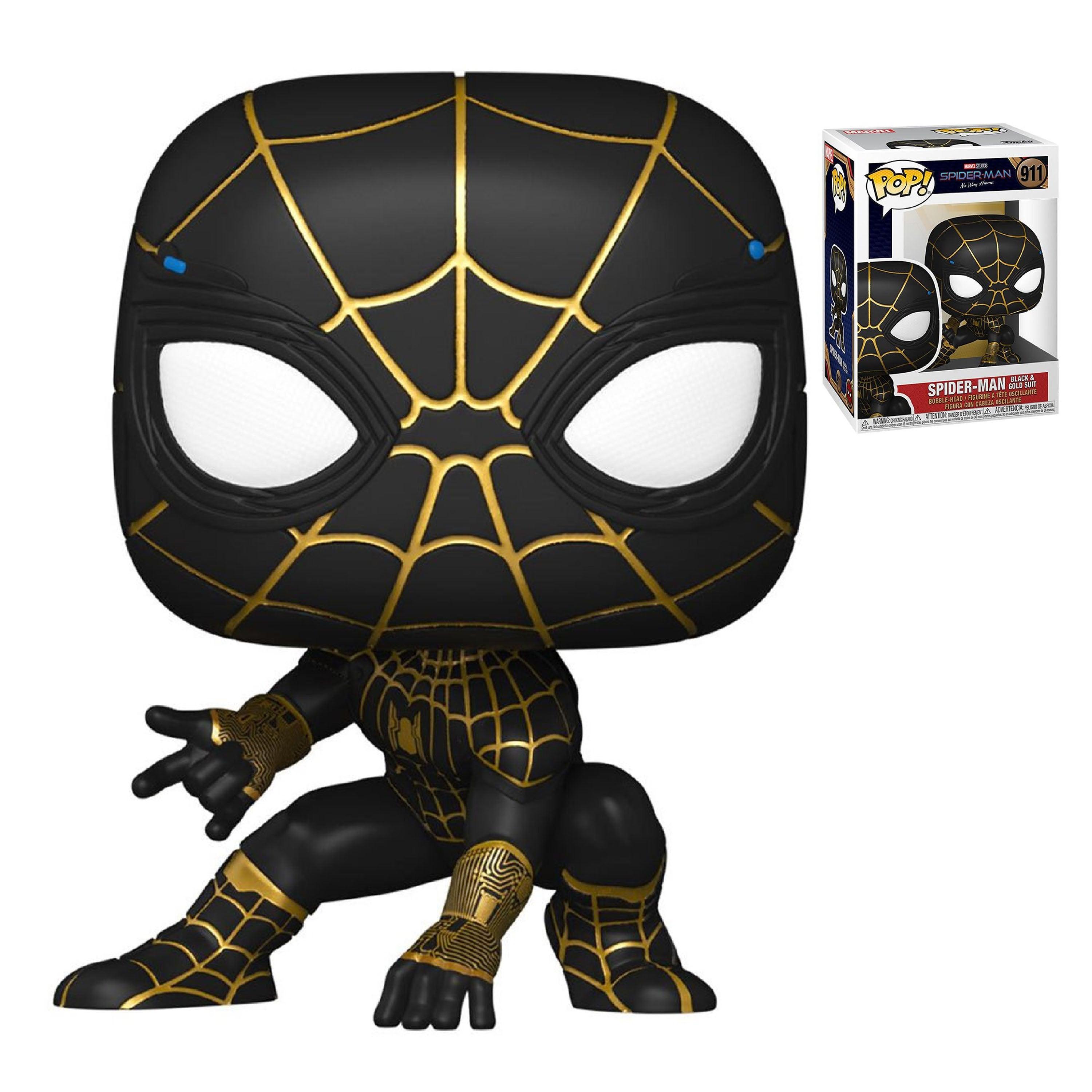 FUNKO POP! MOVIES: SPIDER-MAN Black And Gold Suit Vinyl Toy Figure