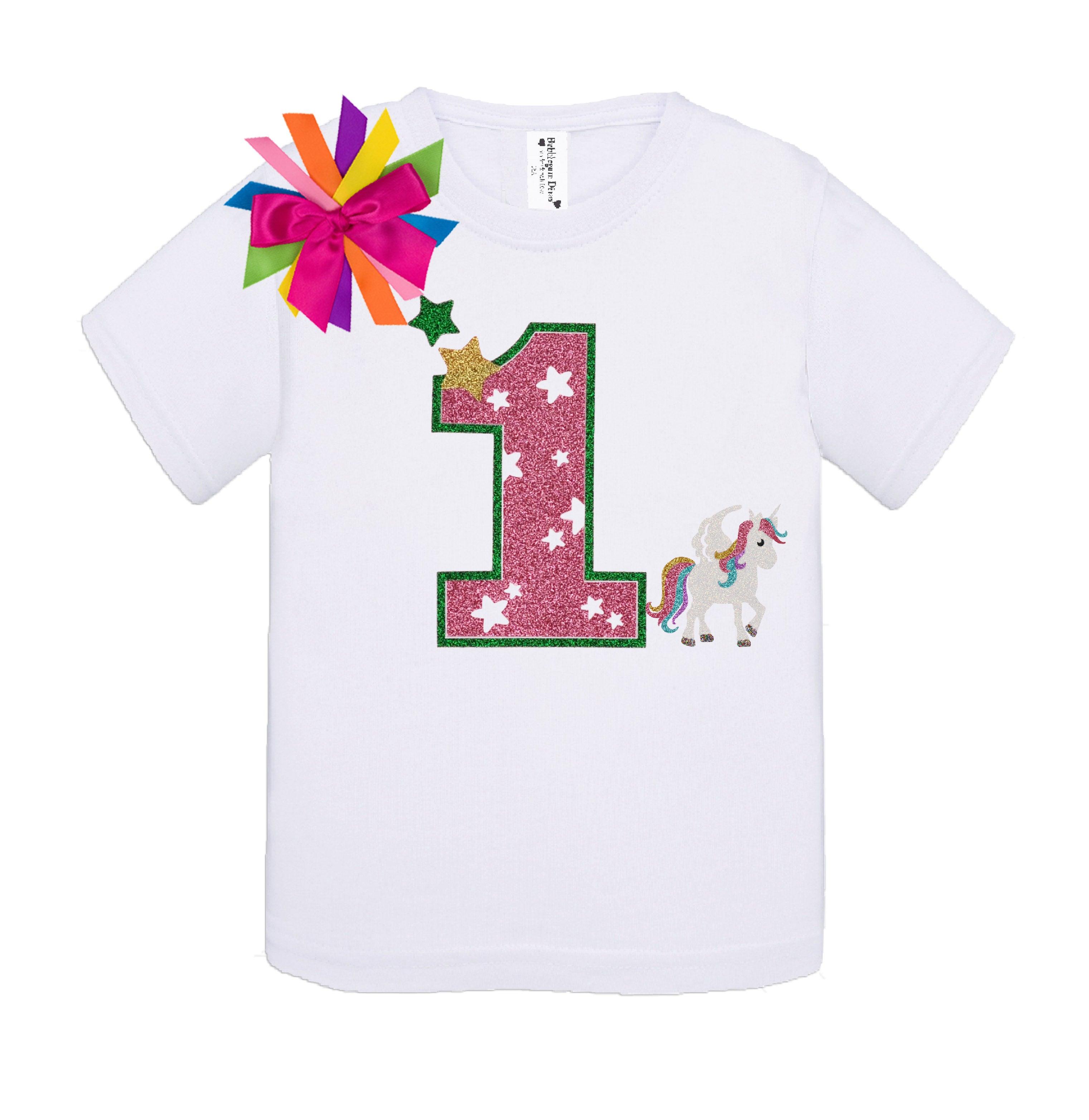 Shop Magical Unicorn 1st Birthday Outfit for Baby Girls Customized Sparkly at Bubblegum Divas personalized gifts for girls