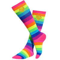Rainbow Love Heart Socks - Bubblegum Divas 