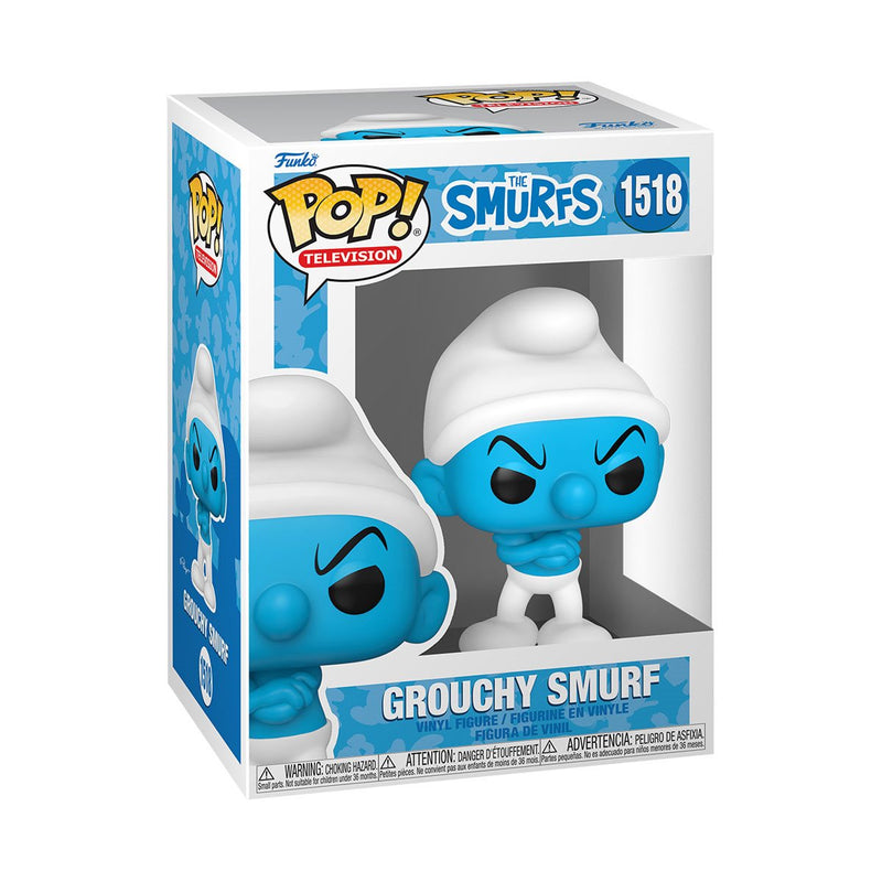 FUNKO POP! The Smurfs Classic Grouchy Smurf Vinyl Figure #1518