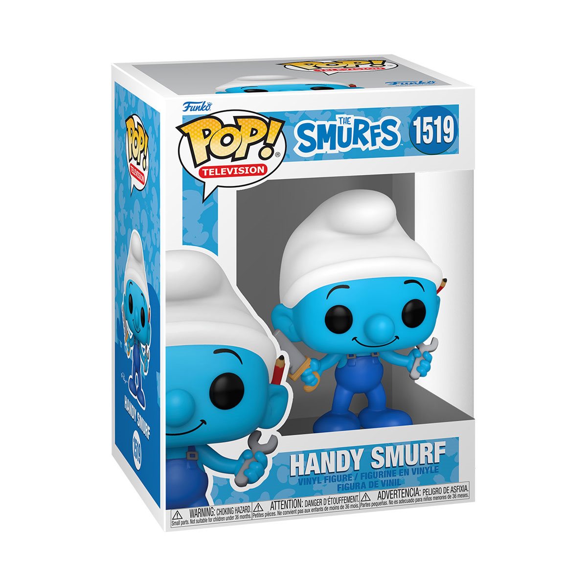 FUNKO POP! The Smurfs Classic Handy Smurf Vinyl Figure #1519