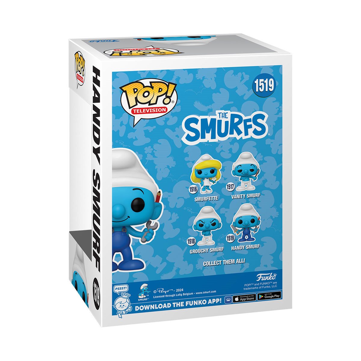 🎉 Shop FUNKO POP! The Smurfs Classic Handy Smurf Vinyl Figure